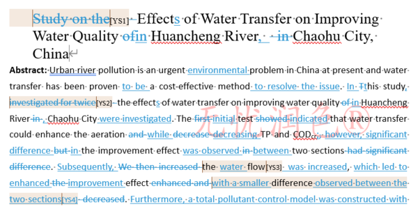 环境sci英文论文润色
